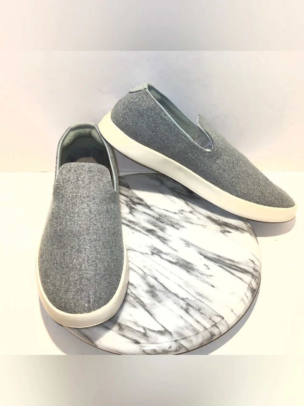 NEW ALLBIRDS WOOL LOUNGER BOUGH GREY GRAY SHOES SLIP ON CASUAL MENS SIZE 12